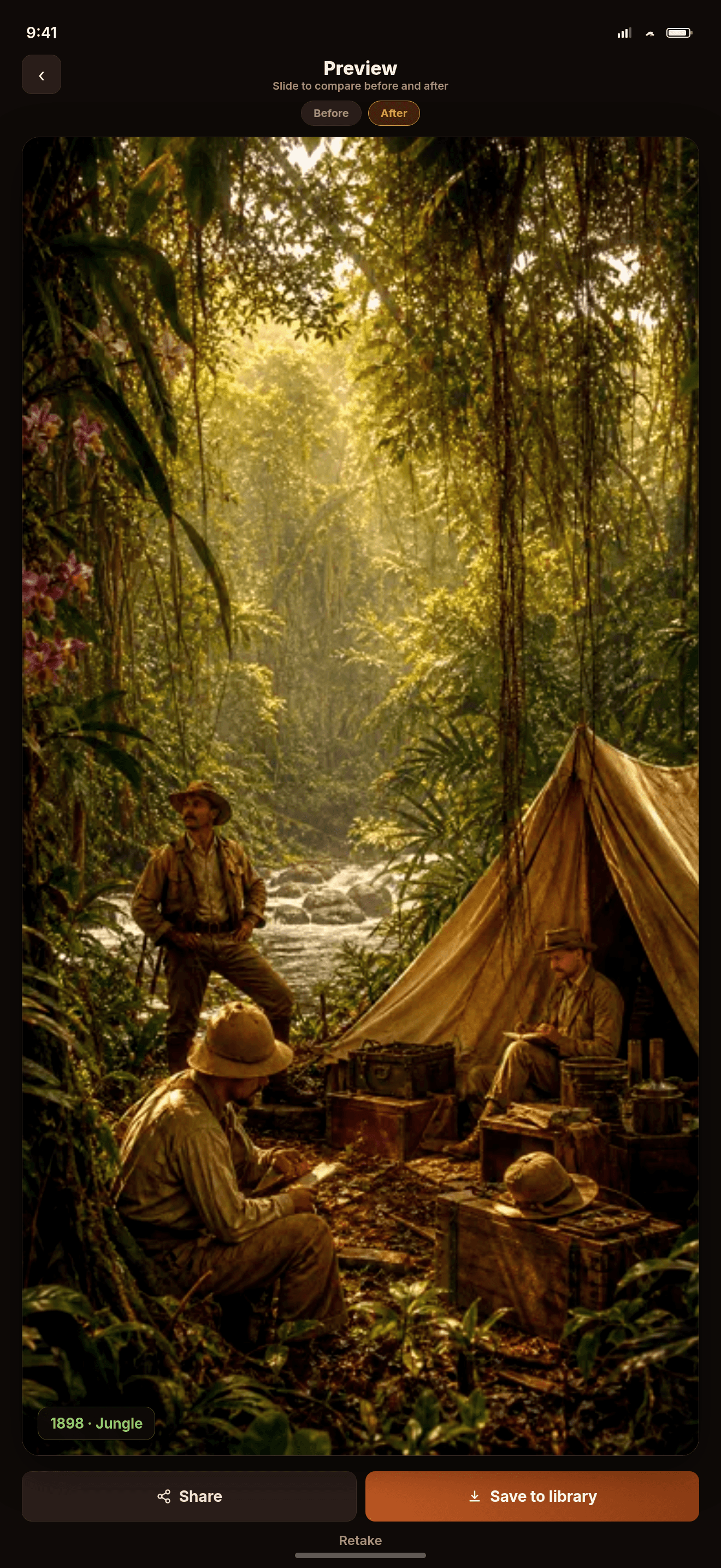 Preview of an 1898 Jungle transform.
